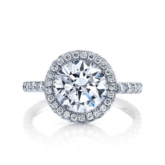 NEW! Dainty 18K White Gold Diamond Engagement Ring - Picture 8 of 8